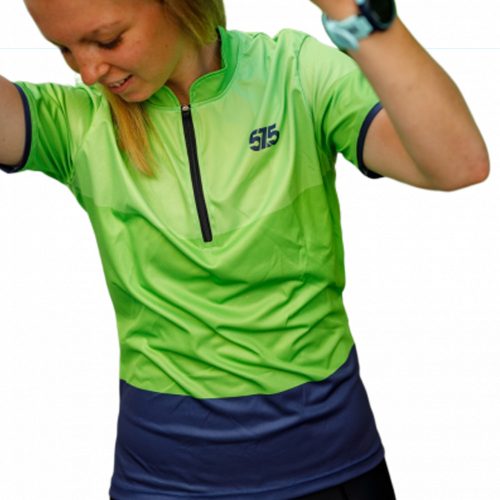 Kerékpáros Mez - Weekend - Női - THREE - STRIPE - GREEN - BLUE