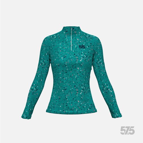 Futófelső hosszú ujjú - Női Cold Top - Terrazzo Green